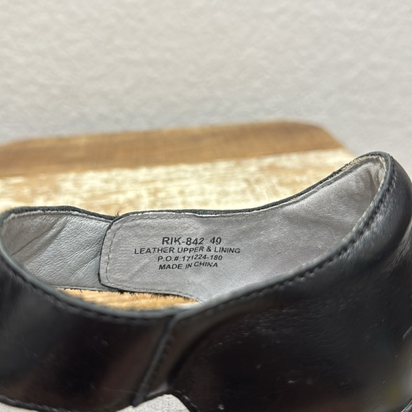 Algeria Riki Black Leather Sandals Size 9 - Picture 7 of 7